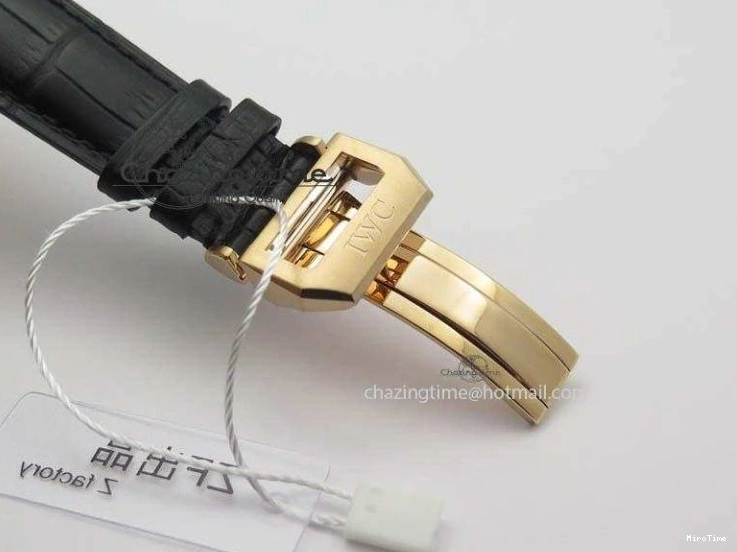 MIROTIME 0214 Portuguese Chrono RG IW371415 ZF 1:1 Best Edition Black Dial On Black Leather Strap A79350 (Slim Movement) FashionForward 7264